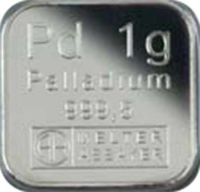 1g Palladiumbarren